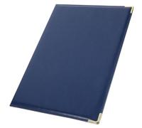 VANZACK Resume Folders for Interview Document Holder with Writing Board, Blue Paper and Iron, Large 12.5 x 8.9 Inch for Office