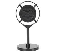 VANZACK Retro Vintage Microphone Prop Model Black with Stable Base for Photography, Karaoke, Party Favor and Bar Decor Pretend Play Mic Antique Style
