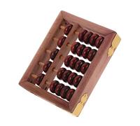 VANZACK Retro Wooden Abacus for Math Learning Portable Counting Tool with of Beads for Preschool Educational for Counting Skills Elegant present Option