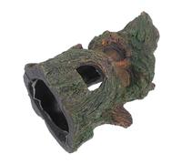 VANZACK Rock Cave Aquarium Decor Hollow Tree Trunk Resin Ornament Fish Hideout Shrimp Tank Decoration Turtle Habitat