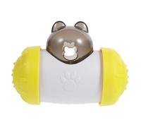 VANZACK Rocking Bear Toy Car for Dog Slow Feeding Chew Pet Plaything for Active Moving Outdoor Play