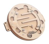 VANZACK Round Wooden Marble Maze Board for Early Education Busy Board Game to Enhance Fine Motor Skills Problem Solving and Creativity Sensory Play for Years Old