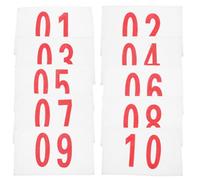 VANZACK Running Bib Replacement 10 Sheets Race Bibs Portable Number Bibs for Track and Field School Athletic Meetings Marathon Competition Referee Instructor Trainer Use