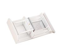 VANZACK Scale Miniature Wooden Dressing Table with Mirror Compact White Simple Dresser for Dollhouse Decoration House Ornament Mini House Supplies for Room Models