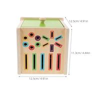 VANZACK Shape Sorter Wooden Educational Montessori Color Matching Geometric Puzzle for Ages Solid Wood Construction for Motor Skill Building and Bonding