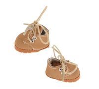 VANZACK Shoes Doll Shoes Little Princess Cute Tiny Doll Accessories Mini Simulation Simulate Style Beige Black Lace Our Soft Email Decor Girl Fancy Elasticated White Cloth Light Brown