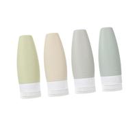 VANZACK Silicone Dispensing Bottle for Travel Leakproof Design for Shampoo Conditioner and Toiletries The Go