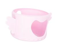 VANZACK Silicone Glass Bottle Cover Sleeve Pink Protective Drop Case for Feeding Bottles Easy to Install Safe Odorless Material