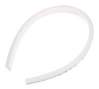 VANZACK Silicone Shower Threshold Water Splash Guard for Bathtub and Bathroom Thresholds, Easy to Install and Disassemble, White Splash Guard Suitable for Sweeping Robot and Balcony Steps