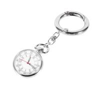 VANZACK Silver and Glass Alloy Material, Easy to Read at Night Pocket Watch with Luminous Pointer Stylish Simple Design Hanging Watch as A Birthday Nurses
