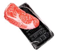 VANZACK Simulated Steak Shape Dog Interactive Chew for Puppies Dogs Oxford Realistic Design with Squeaky Sound for Chewing Teeth Grinding
