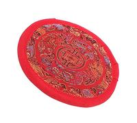 VANZACK Singing Bowl Base Mat Embroidery Cushion for Sound Bowl Religious Prop Buddhist Ritual Implement Rounded Cushion