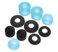 VANZACK Skateboard Truck Bushings Kit with Longboard Washers and Pivot Cups Replacement Accessories in Blue, Plastic and Pu Material, Easy Installation, Absorbing Vibrations for Extreme