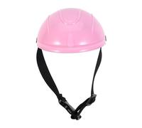VANZACK Small Dog Motorcycle Helmet for Pets - Hard Protective Safety Hat in Pink - Mini Biker Crash Helmet for Pomeranian and Small Breeds - Pet Scooter Riding and Cosplay Accessory