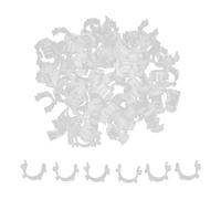 VANZACK Small Sewing Bobbin Clips 100pcs Silicone Retaining Rings, Thread Spool Organizing Accessory with Anti-Tangle Design for Sewing Machines