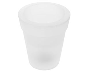 VANZACK Solar Flowerpot Luminous Waterproof Flower Pot Glow in The Dark Planters Led Planters Pots Outdoor Lighted Tiny Flower Pots for Garden Decor