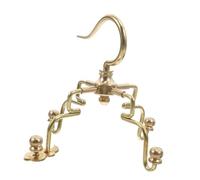 VANZACK Solid Brass Birdcage Hook Traditional Chinese Vintage Style Bird Cage Accessory Handmade Hanger for Indoor Outdoor Parakeet Cages with Elegant Design