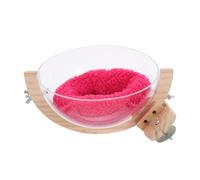 VANZACK Space Capsule Bird Nest for Parakeets and Lovebirds with Wood Base and Cushion, Private Resting Haven for Aviary and Outdoor Use, Effortless Installation, Modern Space Design
