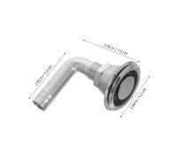 VANZACK Stainless Steel Boat Fuel Tank Vent Flush Mount Thru-hull Exhaust with Watertight Seal for Hose Corrosion-resistant Gas Vent Suitable for Yachts and Ships