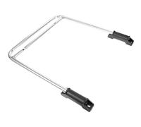 VANZACK Stainless Steel Foot Rest Under Desk with Space-Saving One-piece Design, Silver Footrest Stool for Office Chairs, Comfortable Support Accessory for Home or Office Use