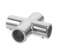 VANZACK Stainless Steel Handrail Connector Marine Deck Rail Four Way 22mm