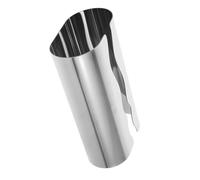 VANZACK Stainless Steel Tissue Box Silver Metal Holder for Bathroom Bedroom Office Hollow Side Design with Open Top for Easy Access Modern Decorative Napkin Cover for Vanity Nightstand