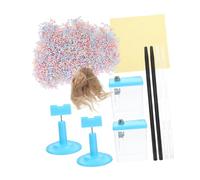 VANZACK Static Electricity Experiment Kit Plastic Rod Set for Physics Learning Interactive Science Education with Friction Electrification and Electrostatic Induction Tools Random Color