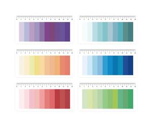 VANZACK Sticky Tabs Portable Book Tabs Paper Page Markers 6 Sets Gradient Colour Easy to Carry and Use 150 Sheets Per Set, Creative Design for Home and Office for Professional Reading