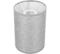 VANZACK Tall Drum Lamp Shade: Linen Table Lamp Cover - Cylinder Shade Clip on Covers for Floor Light Home Bedside Decorations Grey