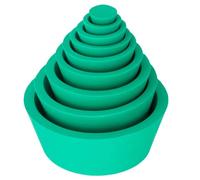 VANZACK Tapered Filter Adapter Cone with Tapered Collar Design to Reduce Stem Damage Risks 9pcs with Smooth Rubber Stopper for Filtration, Made of Elastic Rubber Material Suitable for Lab