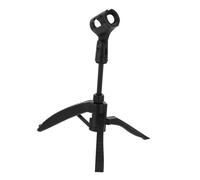 VANZACK Telescopic Microphone Stand Adjustable Table Mic Holder for Studio Radio Broadcast Use Durable Stable Design for Various Microphones