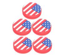 VANZACK Tennis Silicone Shock Absorber Vibration Dampener for Racket 5pcs with National Flag Design, Sturdy and Practical Tennis Racquet Accessory for Enhanced Performance