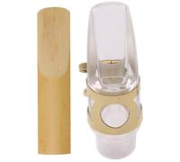 VANZACK Tenor Saxophone Acrylic Mouthpiece Set with Ligature and Reed Saxophone Accessory Kit for Music Instrument Supplies