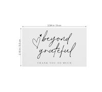 VANZACK Thank You Cards with Envelopes Chic Look and Simple Colour Matching Design 100pcs Paper Material for Conveying Appreciation in Nail Salons and Online Businesses