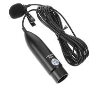 VANZACK Three-pin Xlr Lavalier Microphone with Cardioid Directivity, Plug and Play Portable Lapel Mic for Live Broadcasts and Speeches, Metal Build with Sponge and Plastic Components