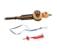 VANZACK Traditional Chinese Instrument C-note Hulusi Flute Made of Purple Bamboo for Learning