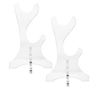 VANZACK Transparent Acrylic Double-layer Flute Display Stand Desktop Holder for Soprano Recorder Indian Bamboo Flute Woodwind Instrument Organizer Versatile Compatibility for Multiple