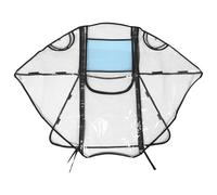 VANZACK Transparent Stroller Rain Cover for Pushchair and Pram Windproof Dust Blocking Shield with Fast Setup Fit for Brands Essential Protective Travel Accessory