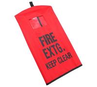 VANZACK Universal Fire Extinguisher Cover with Waterproof Fabric and Frost-resistant Design, Featuring Window and Inspection Tag Pocket for Patios and Construction Sites