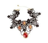 VANZACK Vintage Lace Choker Necklace Adjustable Collar Accessory for Women Retro Gothic Style Beautiful Details for Costumes Everyday Wear