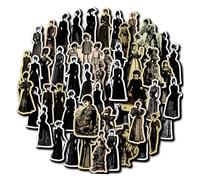 VANZACK Vintage Medieval People Scrapbook Stickers Retro DIY Craft Embellishments for Scrapbooking Journaling and Diary Decoration Self-Adhesive Realistic Design