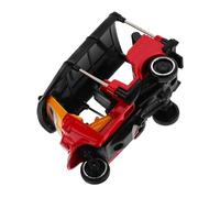 VANZACK Vintage Red Alloy Tricycle Model Retro Miniature Car Decor for Home Office Bedroom Desktop Display Collectible Rustic Ornament
