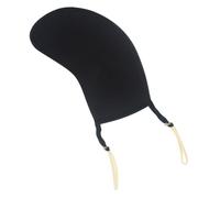 VANZACK Violin Shoulder Rest Pad 1/2 Size Cotton Chin Cushion Black Pressure-reducing Shoulder Mat for Violin and Viola, Comfortable String Instrument Accessory for Playing