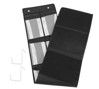 VANZACK Wall Hanging Jewelry Storage Bag with Dustproof Mesh Black-edged Organizer for Necklaces Bracelets Earrings and Small Accessories and Easy to Clean for Door Closet Use