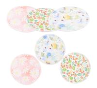 VANZACK Washable Nursing Pads Breathable Bamboo Fiber 6 Pcs for Comfortable Breast Pads with Leak Prevention, Reusable and Practical Design for Breastfeeding Maternity Use