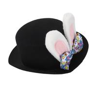 VANZACK White Bunny Ears Hat for Women, Plush and Felt Easter Party Hat with Userfriendly Design, Classic Adorable Rabbit Ear Style for Masquerade and Themed Looks in Spring