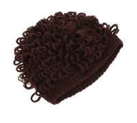 VANZACK Wig Hat Soft Yarn Knitted Warm Winter Cap for Newborn Boys and Cozy Afro Costume Beanie for Boy Girl Months Fun Party Headwear