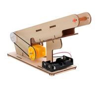 VANZACK Wood Building Kit Electric Transmission Belt Stem Science Experiment for DIY Physics Learning Enhances Spatial Logic and Creativity for Boys
