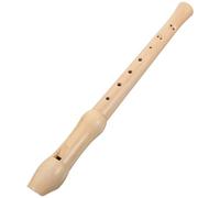 VANZACK Wood Clarinet 8 Hole Soprano Recorder Portable Wind Instrument Beige Beginner Practice Clarinet with Precise Sound and Pitch, Stimulate Interest in Music for Early Education