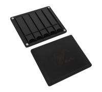 VANZACK Wood Finish Reed Case for Alto Saxophone and Clarinet Wear-resistant Storage Holder for Reeds Double-sided Protection for Tenor Sax Oboe Black Wood Design